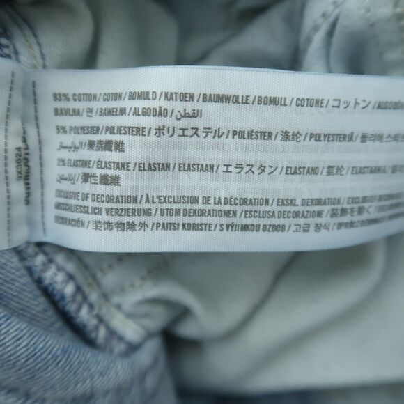 Hollister Straight Jeans Juniors Size 7 High-Rise 24" Inseam Cropped Distressed - Picture 9 of 14